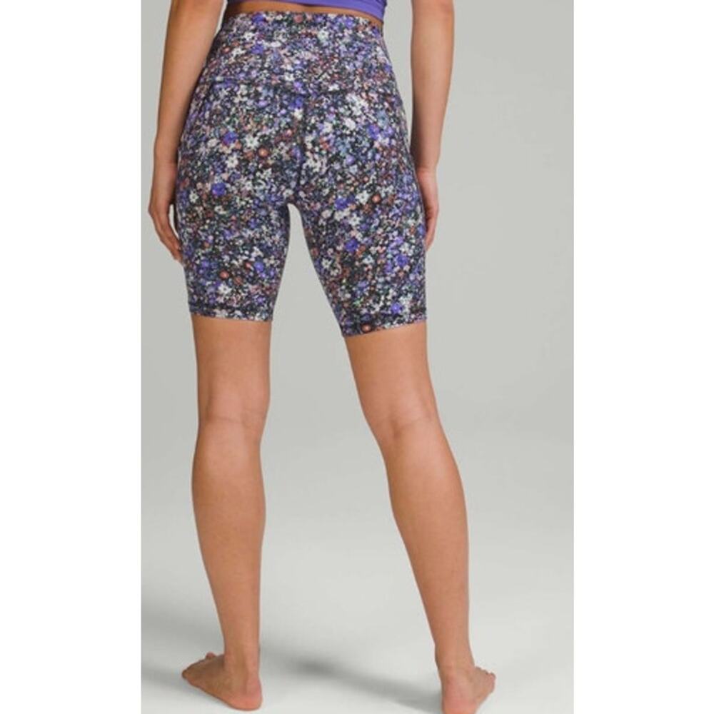 Womens Lululemon Align High-Rise Short with Pockets 8" Floral Print Size 10 - Picture 2 of 6